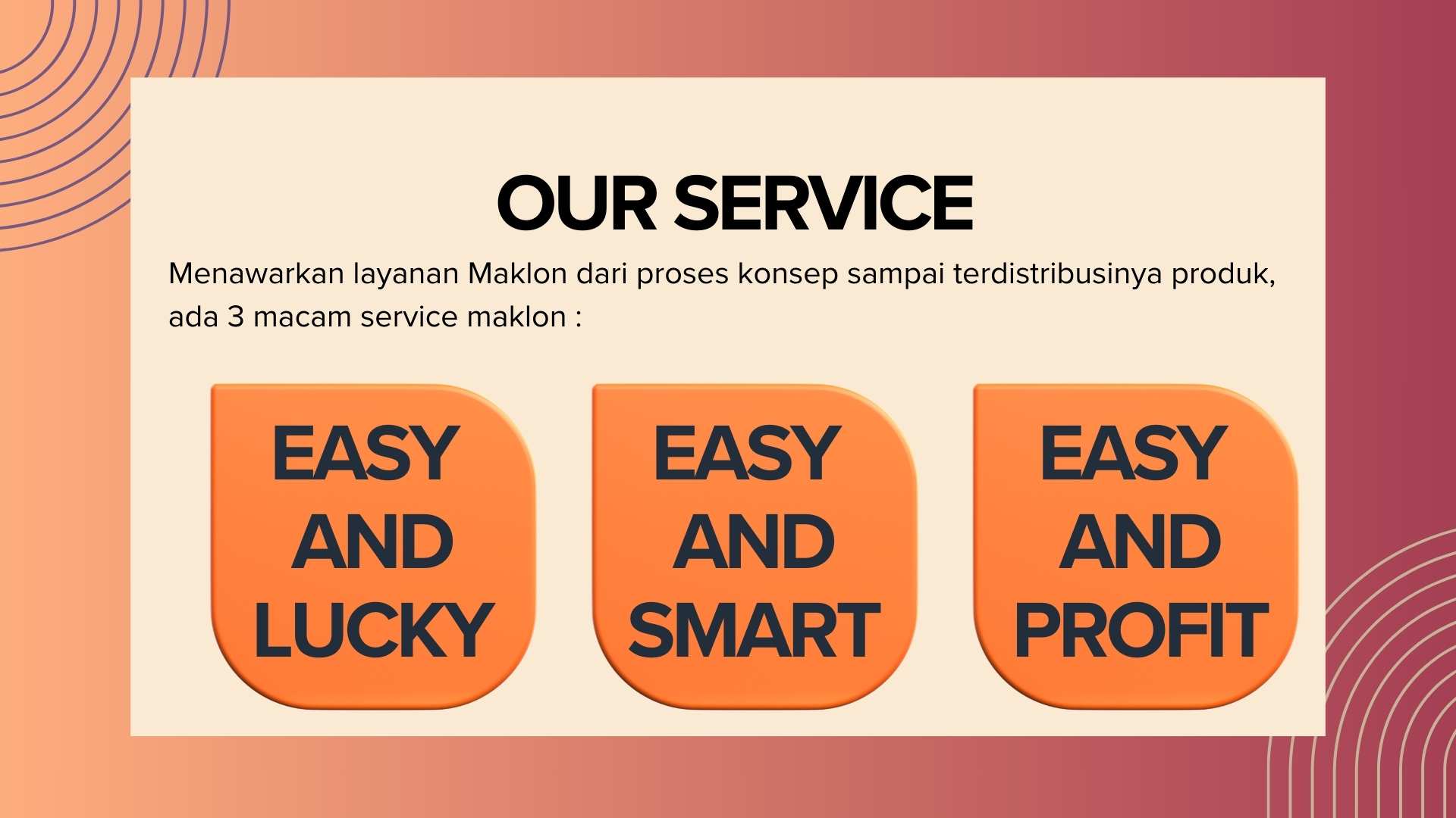 Our Service Maklon